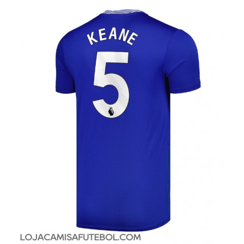 Camisa de Futebol Everton Michael Keane #5 Equipamento Principal 2024-25 Manga Curta